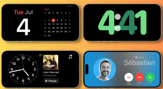 浦城苹果手机维修分享iOS17横屏充电待机显示有什么好处 