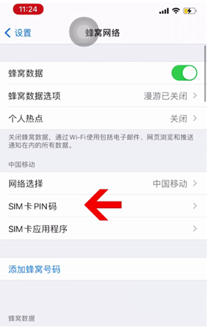 浦城苹果14维修网分享如何给iPhone14的SIM卡设置密码 